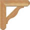 Ekena Millwork Funston Craftsman Rough Sawn Bracket w/ Offset Brace, Western Red Cedar, 6"W x 20"D x 20"H BKT0604X20X20FST04RWR - alternate 3